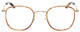 Front View of Eyebobs Inside 3174-06 Designer Bi-Focal Prescription Rx Eyeglasses in Orange Tortoise Havana Gold Unisex Square Full Rim Metal 48 mm