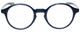 Front View of Eyebobs Top Notch 2444-10 Designer Bi-Focal Prescription Rx Eyeglasses in Cobalt Blue Unisex Round Full Rim Acetate 47 mm