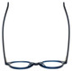 Top View of Eyebobs Top Notch 2444-10 Designer Bi-Focal Prescription Rx Eyeglasses in Cobalt Blue Unisex Round Full Rim Acetate 47 mm