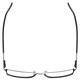 Top View of Enhance EN4172 Designer Progressive Lens Prescription Rx Eyeglasses in Matte Black Mens Rectangle Full Rim Metal 59 mm