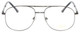 Front View of Jubilee J5801 Designer Progressive Lens Prescription Rx Eyeglasses in Gunmetal Black Mens Aviator Full Rim Metal 58 mm