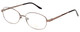 Profile View of Jubilee J5877 Designer Progressive Lens Prescription Rx Eyeglasses in Coffee Brown Mens Oval Full Rim Metal 59 mm