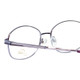 Close Up View of Jubilee J5877 Designer Single Vision Prescription Rx Eyeglasses in Purple Mens Oval Full Rim Metal 59 mm