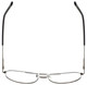 Top View of Jubilee J5801 Designer Progressive Lens Prescription Rx Eyeglasses in Gunmetal Black Mens Aviator Full Rim Metal 62 mm