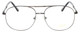 Front View of Jubilee J5801 Designer Bi-Focal Prescription Rx Eyeglasses in Gunmetal Black Mens Aviator Full Rim Metal 62 mm