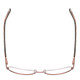 Top View of Vera Bradley Gail Designer Bi-Focal Prescription Rx Eyeglasses in Brown Bittersweet Ladies Rectangle Full Rim Metal 57 mm