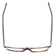 Top View of Santini Mavaldi  Designer Bi-Focal Prescription Rx Eyeglasses in Brown Unisex Classic Full Rim Acetate 54 mm
