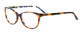 Profile View of Vera Bradley Liliana Designer Progressive Lens Prescription Rx Eyeglasses in Katalina Blues Tortoise Havana Honey Ladies Cateye Full Rim Acetate 54 mm