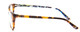Side View of Vera Bradley Liliana Designer Single Vision Prescription Rx Eyeglasses in Katalina Blues Tortoise Havana Honey Ladies Cateye Full Rim Acetate 54 mm