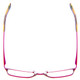 Top View of Vera Bradley Lucy Designer Progressive Lens Prescription Rx Eyeglasses in Pop Art Pink Purple Ladies Cateye Full Rim Metal 54 mm