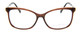 Front View of Vera Bradley Tamlyn Designer Bi-Focal Prescription Rx Eyeglasses in Desert Floral Crystal Brown Blue Red Ladies Cateye Full Rim Acetate 54 mm