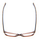 Top View of Vera Bradley Tamlyn Designer Progressive Lens Prescription Rx Eyeglasses in Desert Floral Crystal Brown Blue Red Ladies Cateye Full Rim Acetate 54 mm