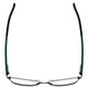 Top View of Marie Claire MC6208-BLK Designer Progressive Lens Prescription Rx Eyeglasses in Black Green Ladies Cateye Full Rim Stainless Steel 52 mm