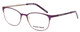 Profile View of Marie Claire MC6216-PGD Designer Single Vision Prescription Rx Eyeglasses in Purple Gold Ladies Classic Full Rim Stainless Steel 51 mm