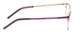 Side View of Marie Claire MC6216-PGD Designer Single Vision Prescription Rx Eyeglasses in Purple Gold Ladies Classic Full Rim Stainless Steel 51 mm