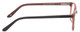 Side View of Marie Claire MC6230-BUR Designer Single Vision Prescription Rx Eyeglasses in Burgundy Red Brown Orange Ladies Classic Full Rim Acetate 48 mm