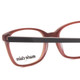 Close Up View of Marie Claire MC6230-BUR Designer Single Vision Prescription Rx Eyeglasses in Burgundy Red Brown Orange Ladies Classic Full Rim Acetate 48 mm
