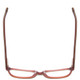 Top View of Marie Claire MC6230-BUR Designer Single Vision Prescription Rx Eyeglasses in Burgundy Red Brown Orange Ladies Classic Full Rim Acetate 48 mm