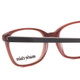 Close Up View of Marie Claire MC6230-BUR Designer Bi-Focal Prescription Rx Eyeglasses in Burgundy Red Brown Orange Ladies Classic Full Rim Acetate 48 mm