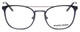 Front View of Marie Claire MC6248-NVY Designer Single Vision Prescription Rx Eyeglasses in Navy Blue Ladies Classic Full Rim Stainless Steel 49 mm