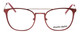 Front View of Marie Claire MC6248-BUR Designer Progressive Lens Prescription Rx Eyeglasses in Burgundy Red Ladies Classic Full Rim Stainless Steel 49 mm