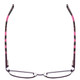 Top View of Marie Claire MC6259-PUR Designer Bi-Focal Prescription Rx Eyeglasses in Purple Marble Pink Ladies Cateye Full Rim Stainless Steel 49 mm