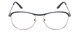 Front View of Scott&Zelda SZ7451 Designer Single Vision Prescription Rx Eyeglasses in Matte Blue Gun Metal Silver Black Tips Unisex Classic Full Rim Metal 55 mm
