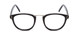 Front View of Scott&Zelda SZ7436 Designer Bi-Focal Prescription Rx Eyeglasses in Gloss Black Silver Studs Unisex Oval Full Rim Acetate 49 mm