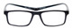 Front View of Magz Gramercy Magnetic Neck Hanging Reading Glasses w/ Snap It Design in Matte Black