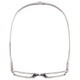 Top View of Magz Gramercy Magnetic Neck Hanging Reading Glasses w/ Snap It Design in Crystal Transparent Smoke Gray