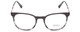 Front View of Jones New York J531 Designer Progressive Lens Prescription Rx Eyeglasses in Grey Marble Fade Unisex Oval Full Rim Acetate 51 mm