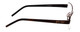Side View of Porsche Designs P8210-B Designer Single Vision Prescription Rx Eyeglasses in Brown Unisex Square Semi-Rimless Metal 53 mm