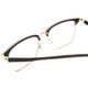 Close Up View of Ernest Hemingway H4904 Designer Progressive Lens Prescription Rx Eyeglasses in Matte Black/Gold Unisex Cateye Full Rim Acetate 55 mm
