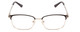 Front View of Ernest Hemingway H4837 Designer Progressive Lens Prescription Rx Eyeglasses in Metallic Black Silver/Auburn Tortoise Unisex Cateye Full Rim Stainless Steel 53 mm