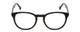 Front View of Ernest Hemingway H4865 Designer Progressive Lens Prescription Rx Eyeglasses in Gloss Black/Rounded Tips Unisex Cateye Full Rim Acetate 49 mm