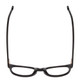 Top View of Ernest Hemingway H4865 Designer Bi-Focal Prescription Rx Eyeglasses in Gloss Black/Rounded Tips Unisex Cateye Full Rim Acetate 49 mm