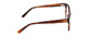 Side View of Ernest Hemingway H4901 Designer Progressive Lens Prescription Rx Eyeglasses in Shiny Auburn Brown Tortoise Havana Ladies Cateye Full Rim Acetate 51 mm