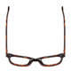 Top View of Ernest Hemingway H4901 Designer Progressive Lens Prescription Rx Eyeglasses in Shiny Auburn Brown Tortoise Havana Ladies Cateye Full Rim Acetate 51 mm