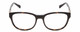 Front View of Jones New York J755 Designer Single Vision Prescription Rx Eyeglasses in Tortoise Havana Brown Gold Unisex Oval Full Rim Acetate 52 mm