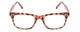Front View of Prive Revaux Expert Designer Bi-Focal Prescription Rx Eyeglasses in Blush Pink Brown Crystal Tortoise Havana Unisex Rectangle Full Rim Acetate 50 mm
