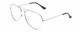 Profile View of Prive Revaux Commando Designer Single Vision Prescription Rx Eyeglasses in Palladium Silver/Black Unisex Aviator Full Rim Metal 60 mm