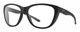 Profile View of Smith Optics Shoal Designer Progressive Lens Prescription Rx Eyeglasses in Matte Black Unisex Oval Full Rim Acetate 58 mm