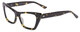 Profile View of SITO SHADES WONDERLAND Designer Progressive Lens Prescription Rx Eyeglasses in Limeade Black Yellow Tortoise Ladies Cat Eye Full Rim Acetate 54 mm