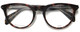 Front View of Rag&Bone 7003 Designer Bi-Focal Prescription Rx Eyeglasses in Gloss Tortoise Havana Brown Gunmetal Unisex Panthos Full Rim Acetate 51 mm