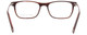 Top View of John Varvatos V412 Designer Progressive Lens Prescription Rx Eyeglasses in Gloss Dark Brown Auburn Marble Silver Unisex Rectangular Full Rim Acetate 54 mm
