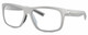 Profile View of Costa Del Mar Baffin Designer Single Vision Prescription Rx Eyeglasses in Matte Light Grey Unisex Square Full Rim Acetate 58 mm