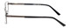 Side View of Jubilee J5914 Designer Progressive Lens Blue Light Blocking Eyeglasses in Matte Gunmetal Silver Mens Rectangle Full Rim Metal 60 mm