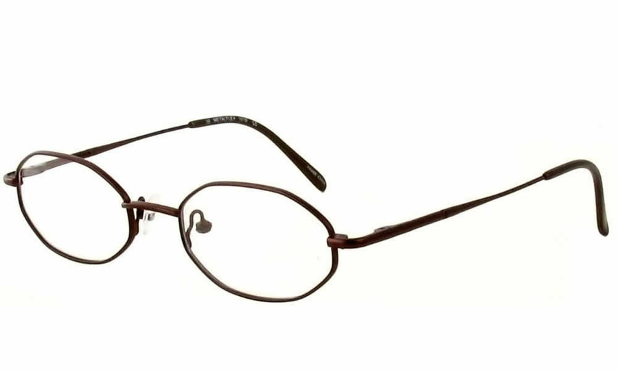 Calabria Metal Flex 1015 in Black X-SMALL Kids 46 mm Designer Reading Glasses