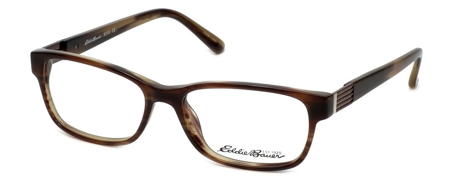 Eddie Bauer EB8315 Designer EyeGlasses Brown-Shell Marble Tortoise Havana 53 mm