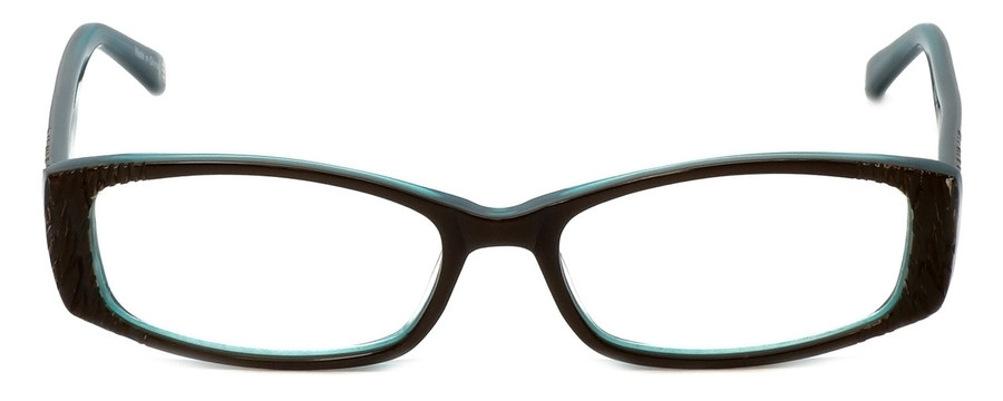 Cinzia Designer Reading Glasses Chisel C1 in Khaki Teal 52mm